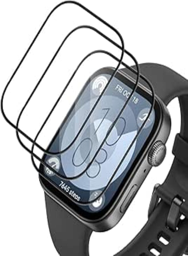 3 Pieces for Huawei Watch Fit 3 Screen Protector, HD Transparent Screen Protector, Anti-Scratch, Easy Installation, TPU Screen Protector